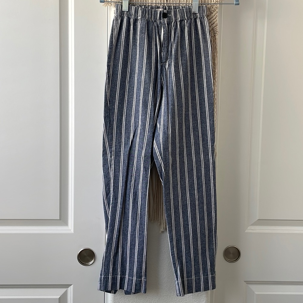 Brandy Melville stripped pants, blue and white
